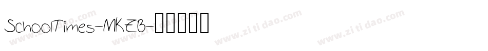 SchoolTimes-MKZB字体转换