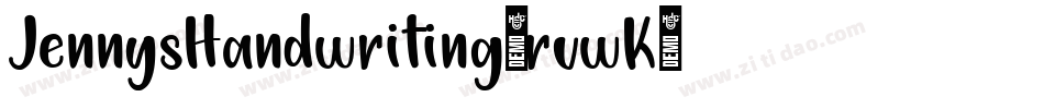 JennysHandwriting-rvwK字体转换