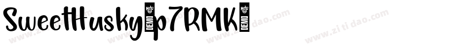 SweetHusky-p7RMK字体转换
