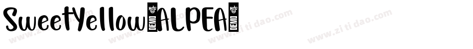 SweetYellow-ALPEA字体转换