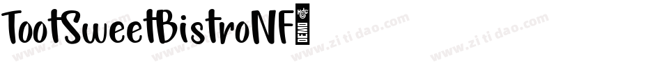 TootSweetBistroNF字体转换