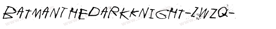 BatmanTheDarkKnight-ZWzq字体转换