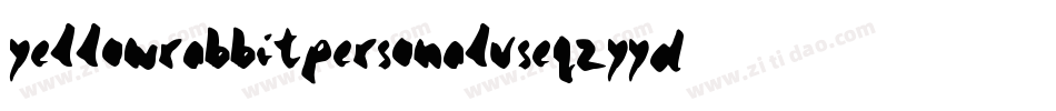 YellowrabbitPersonaluse-qZYyd字体转换