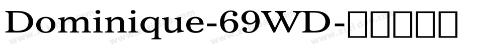 Dominique-69WD字体转换