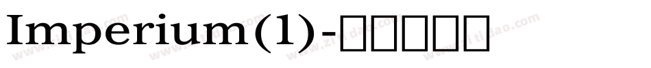 Imperium(1)字体转换