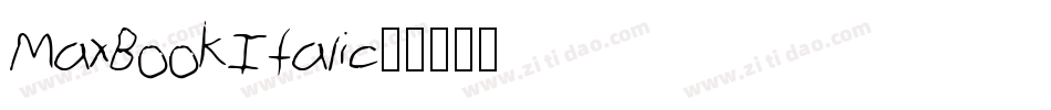 Max-BookItalic字体转换