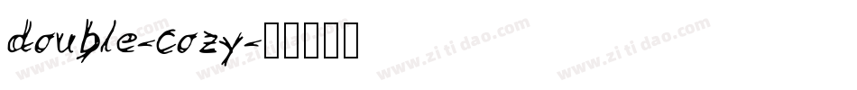 double-cozy字体转换