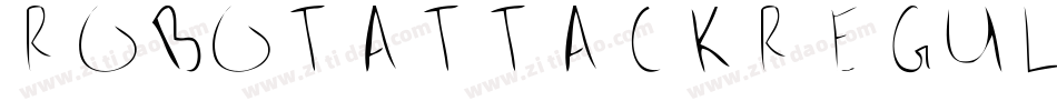 RobotAttackRegular-dl06字体转换