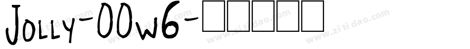 Jolly-OOw6字体转换