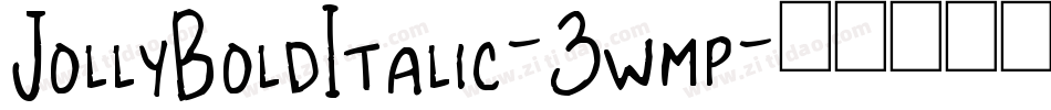 JollyBoldItalic-3wmp字体转换