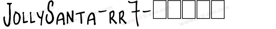 JollySanta-rr7字体转换