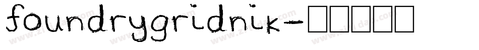 foundrygridnik字体转换