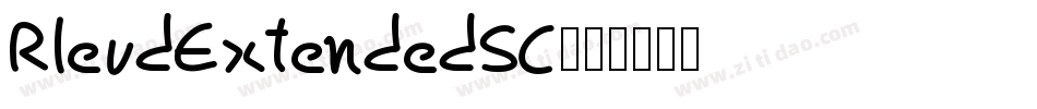 RleudExtendedSC字体转换