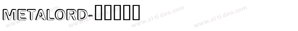 METALORD字体转换