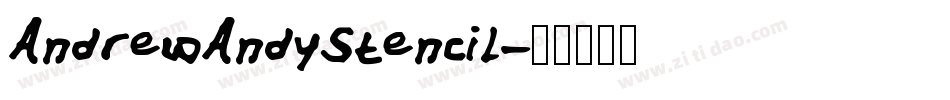 AndrewAndyStencil字体转换