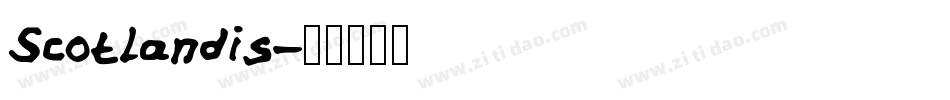Scotlandis字体转换