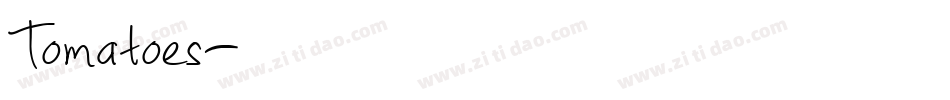 Tomatoes字体转换