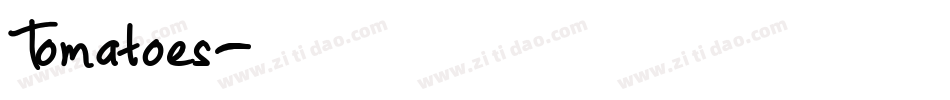 Tomatoes字体转换