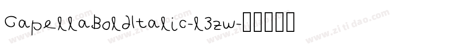 CapellaBoldItalic-l3zw字体转换