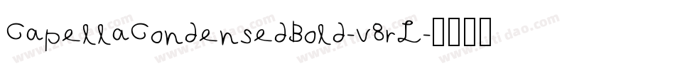 CapellaCondensedBold-v8rL字体转换