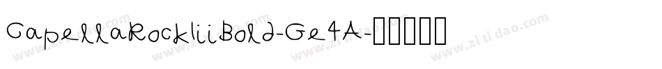 CapellaRockIiiBold-Ge4A字体转换