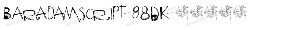 Baradamscript-98DK字体转换