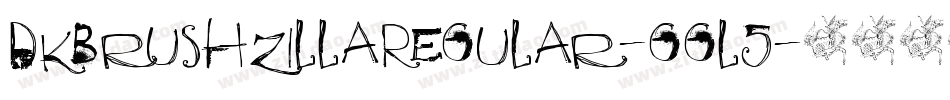 DkBrushzillaRegular-ggl5字体转换
