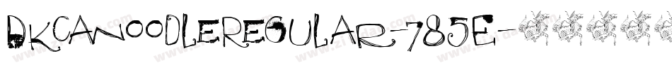 DkCanoodleRegular-785E字体转换