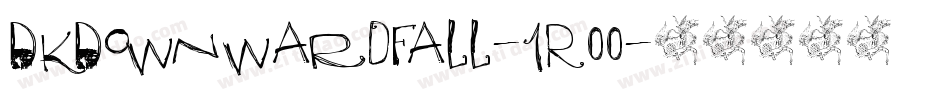 DkDownwardFall-1R00字体转换
