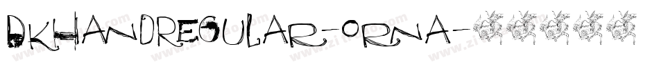 DkHandRegular-orna字体转换