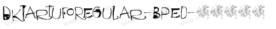 DkTartufoRegular-BPed字体转换
