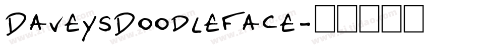 DaveysDoodleface字体转换