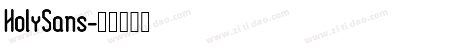 HolySans字体转换