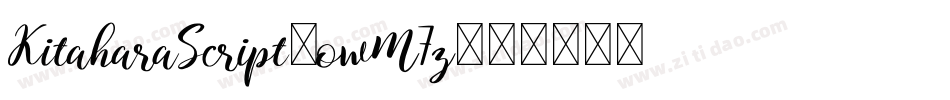 KitaharaScript-owM7z字体转换