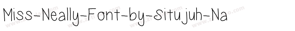 Miss-Neally-Font-by-Situjuh-Nazara-2字体转换