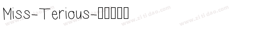 Miss-Terious字体转换