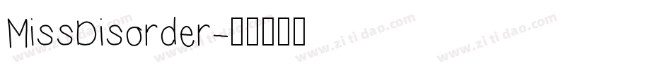 MissDisorder字体转换