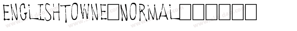 EnglishTowne-Normal字体转换