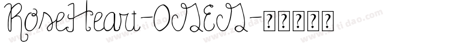 RoseHeart-0GEG字体转换