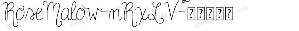 RoseMalow-nRxLV字体转换