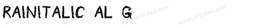 RainItalic-Al8g字体转换