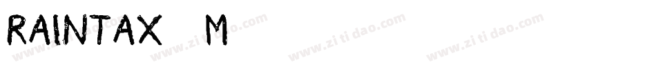 RainTax-4M74字体转换