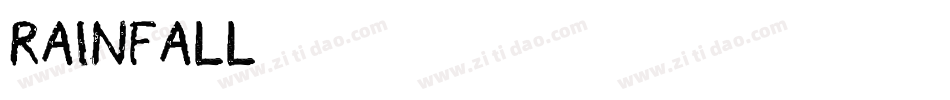 Rainfall字体转换