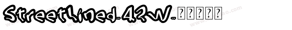 StreetLined-42W字体转换