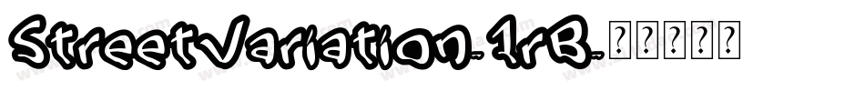StreetVariation-1rB字体转换