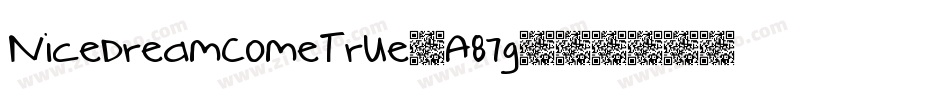 NiceDreamComeTrue-A87g字体转换