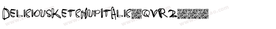 DeliciousKetchupItalic-qVR2字体转换