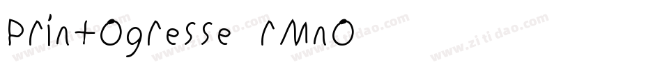 PrintOgresse-rMnO字体转换
