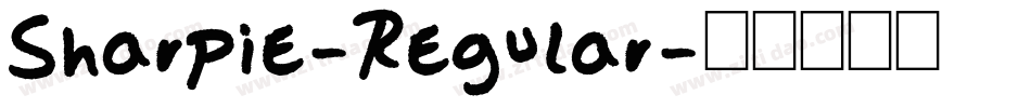 Sharpie-Regular字体转换