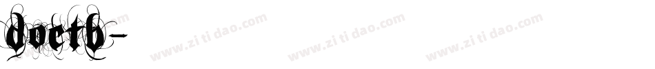 DOCTB字体转换